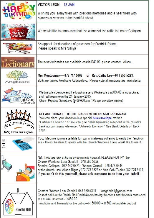 Pew Leaflet Sunday 11 January 2026 Page 3